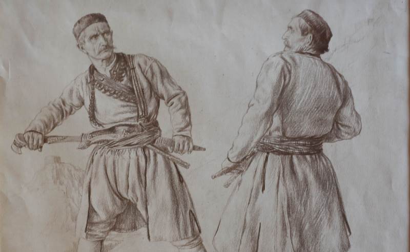 Ilija Šobajić, crtež Megdan.jpg