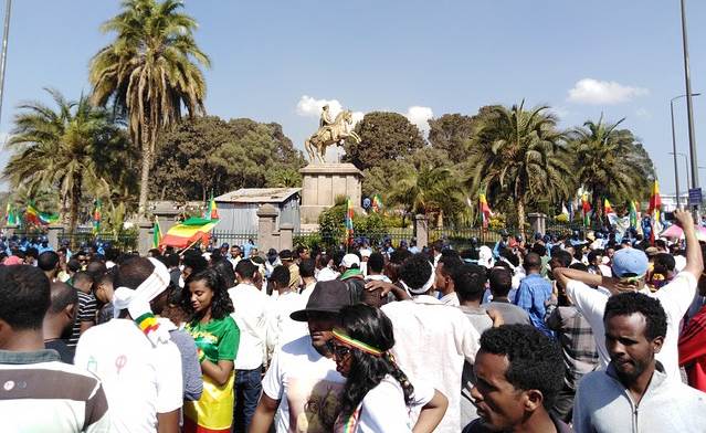 Statua Menelika II, Adis Abeba, (Foto Kinga Turkowska).jpg