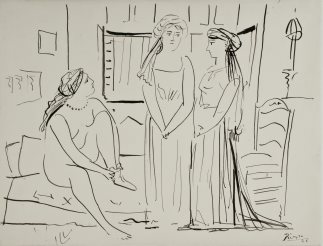 Pablo Pikaso, Enterijer sa tri figure, 1926.jpg